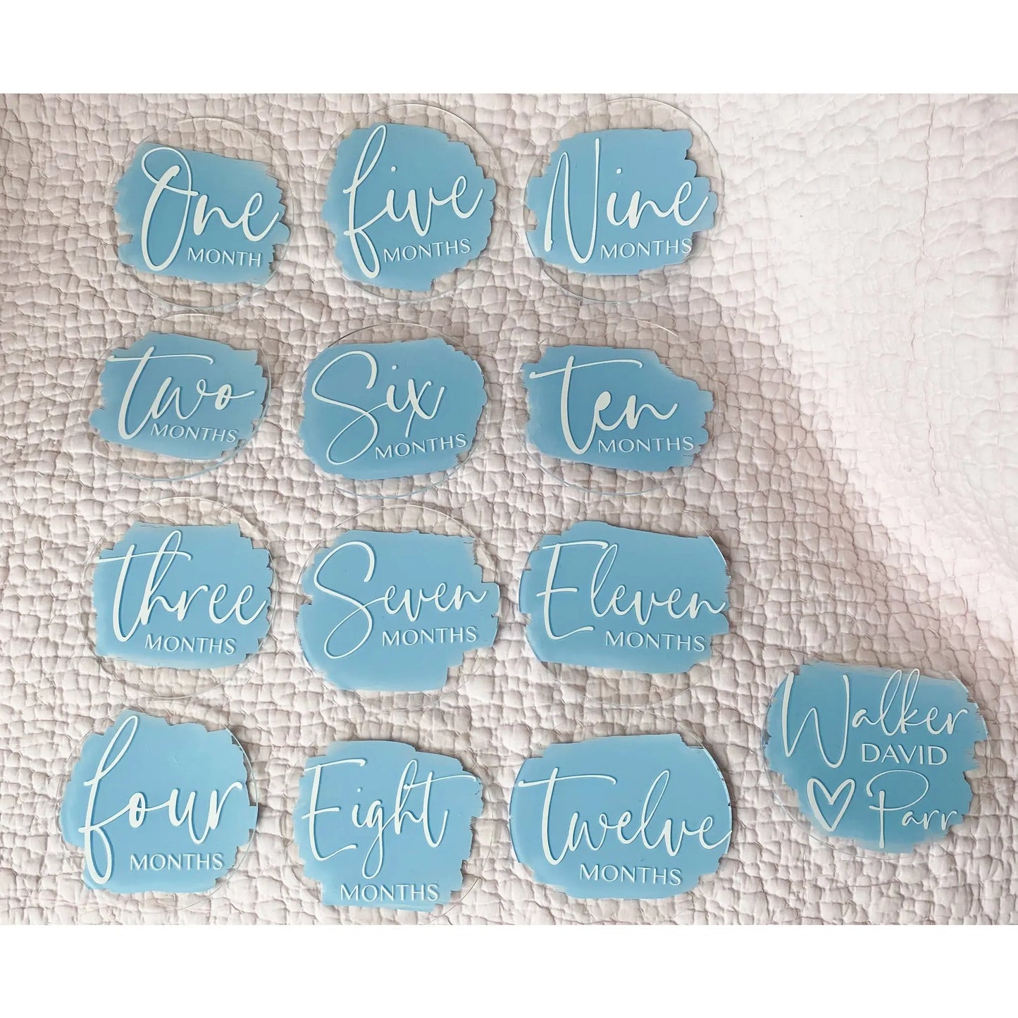 Acrylic Baby Milestone Discs, Baby Gift, Newborn Photo Prop, Acrylic Monthly Milestones, Baby Milestone Discs amazingfaithdesigns