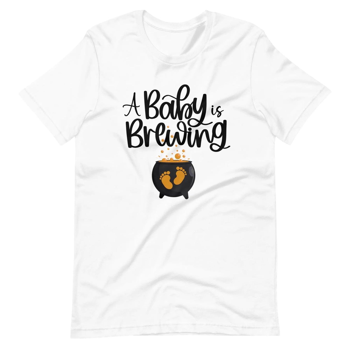 Baby is Brewing Halloween Pregnancy Shirt, Maternity Halloween Tee, Cute Fall Pregnancy Reveal Tshirt Amazing Faith Designs