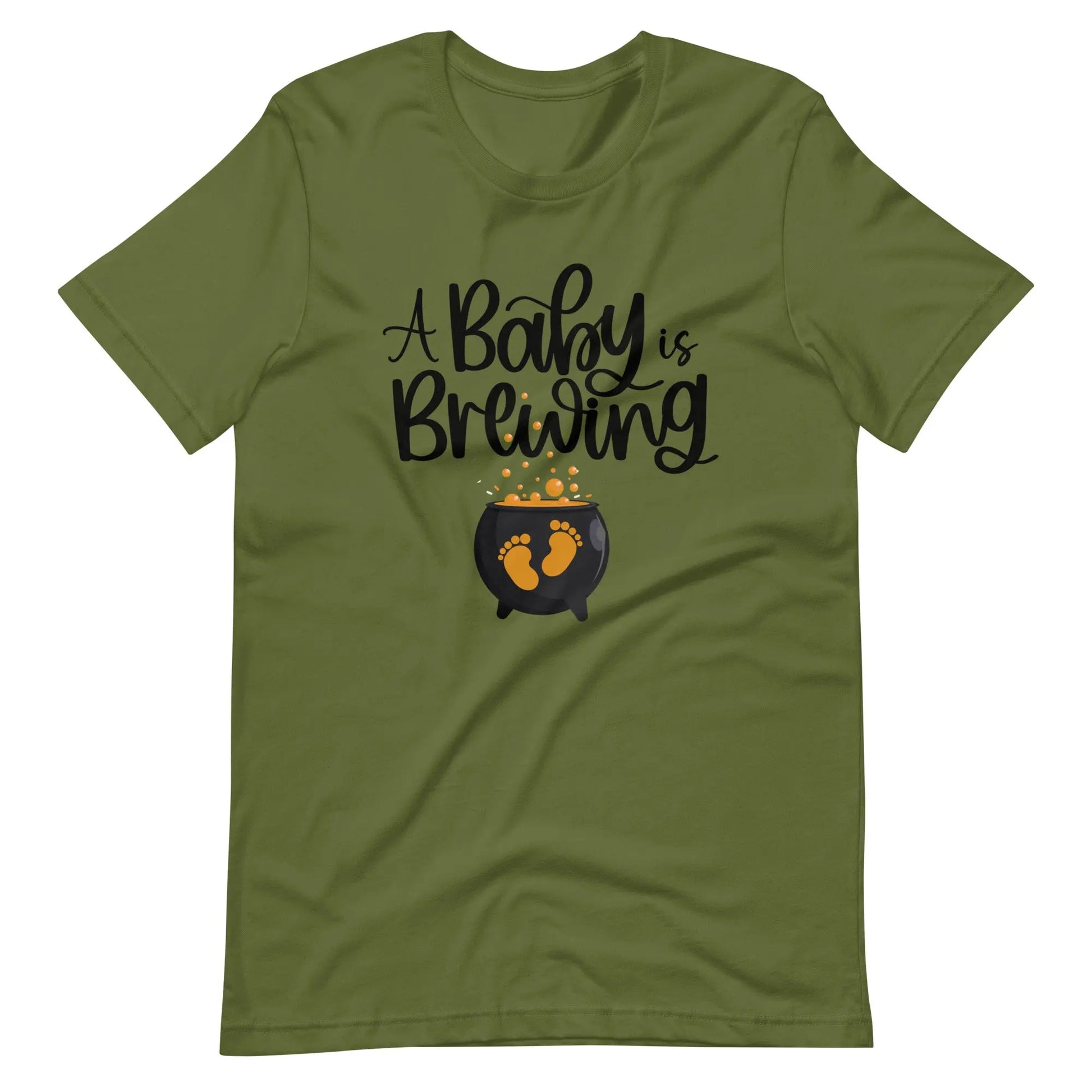 Baby is Brewing Halloween Pregnancy Shirt, Maternity Halloween Tee, Cute Fall Pregnancy Reveal Tshirt Amazing Faith Designs