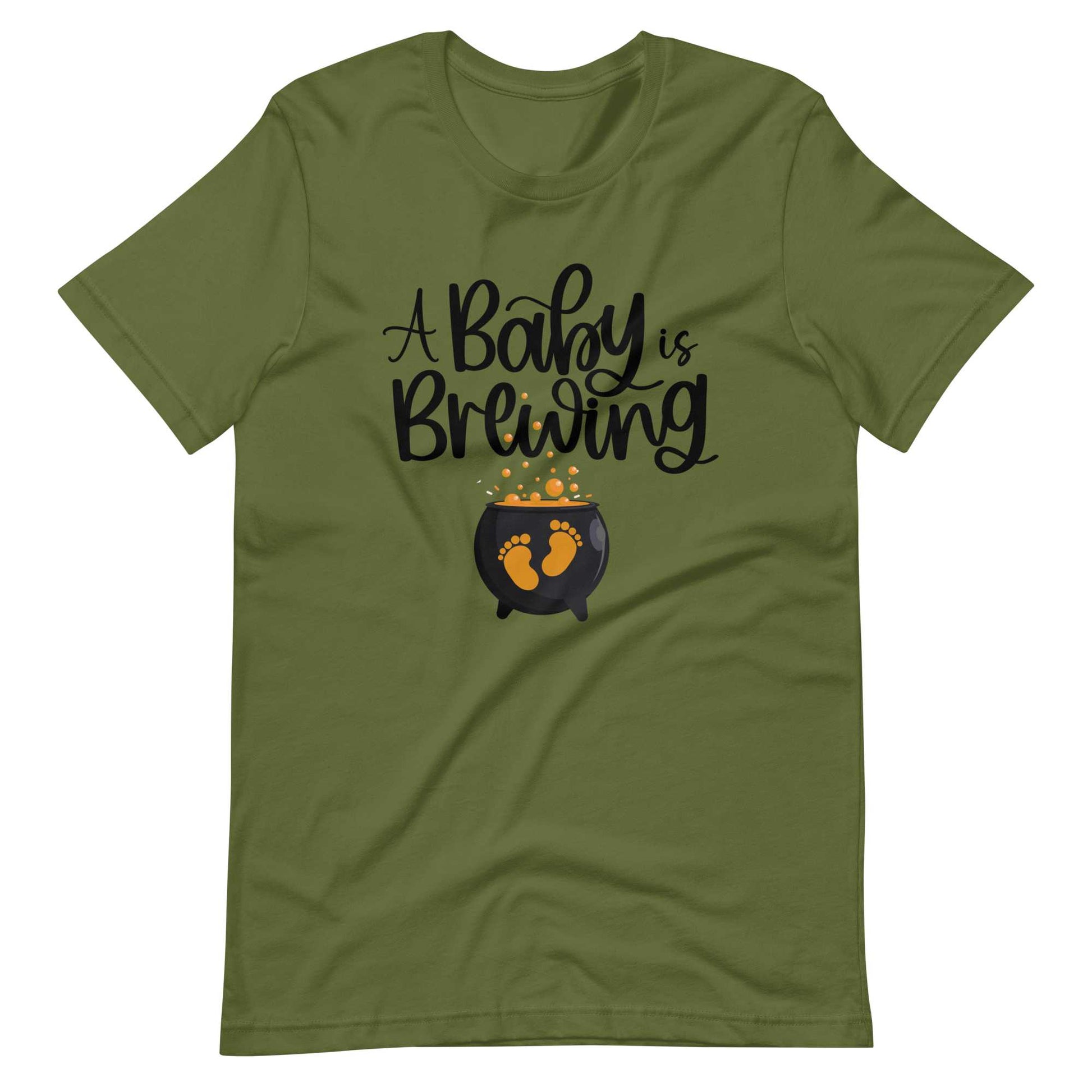 Baby is Brewing Halloween Pregnancy Shirt, Maternity Halloween Tee, Cute Fall Pregnancy Reveal Tshirt Amazing Faith Designs