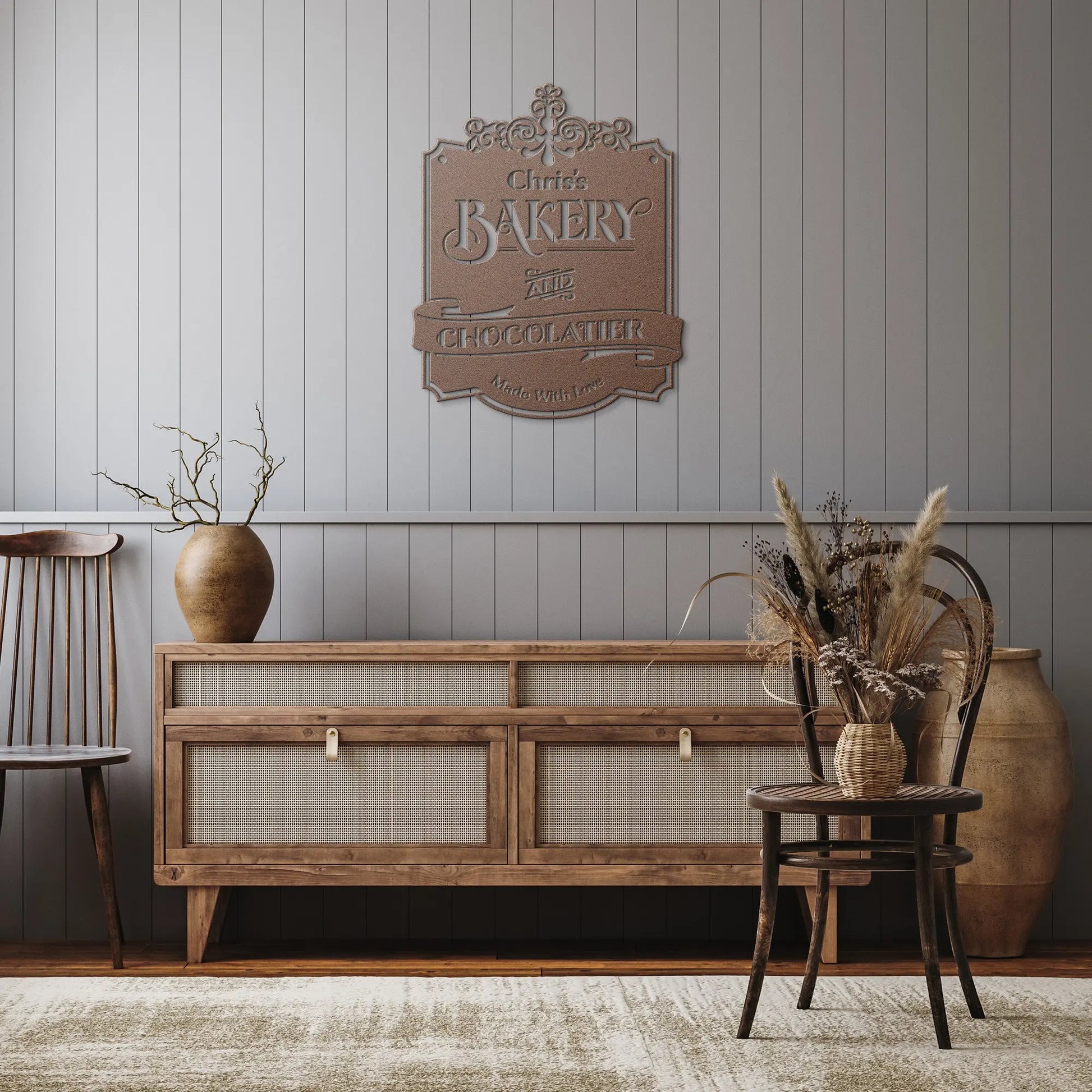 Bakery and Chocolatier Metal Sign teelaunch