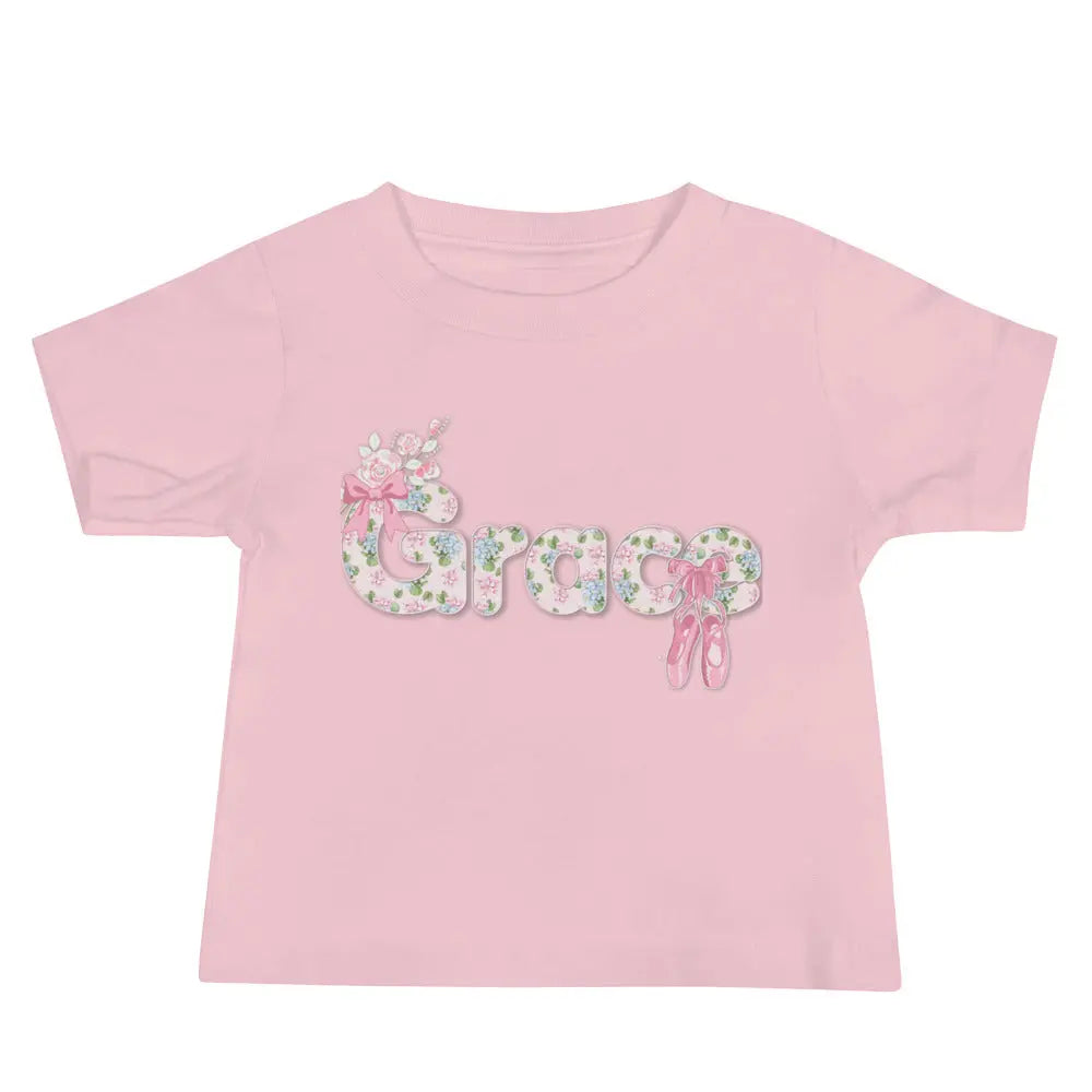 Ballerina Personalized Baby T-shirt Amazing Faith Designs