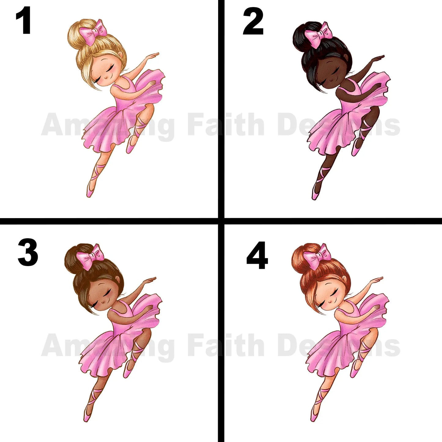Ballerina Personalized Wood Sign 8" (Round) Amazing Faith Designs