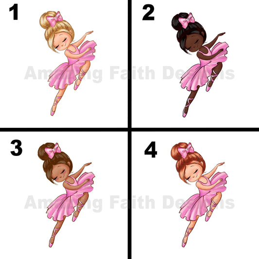 Ballerina Personalized Wood Sign 8" (Round) Amazing Faith Designs