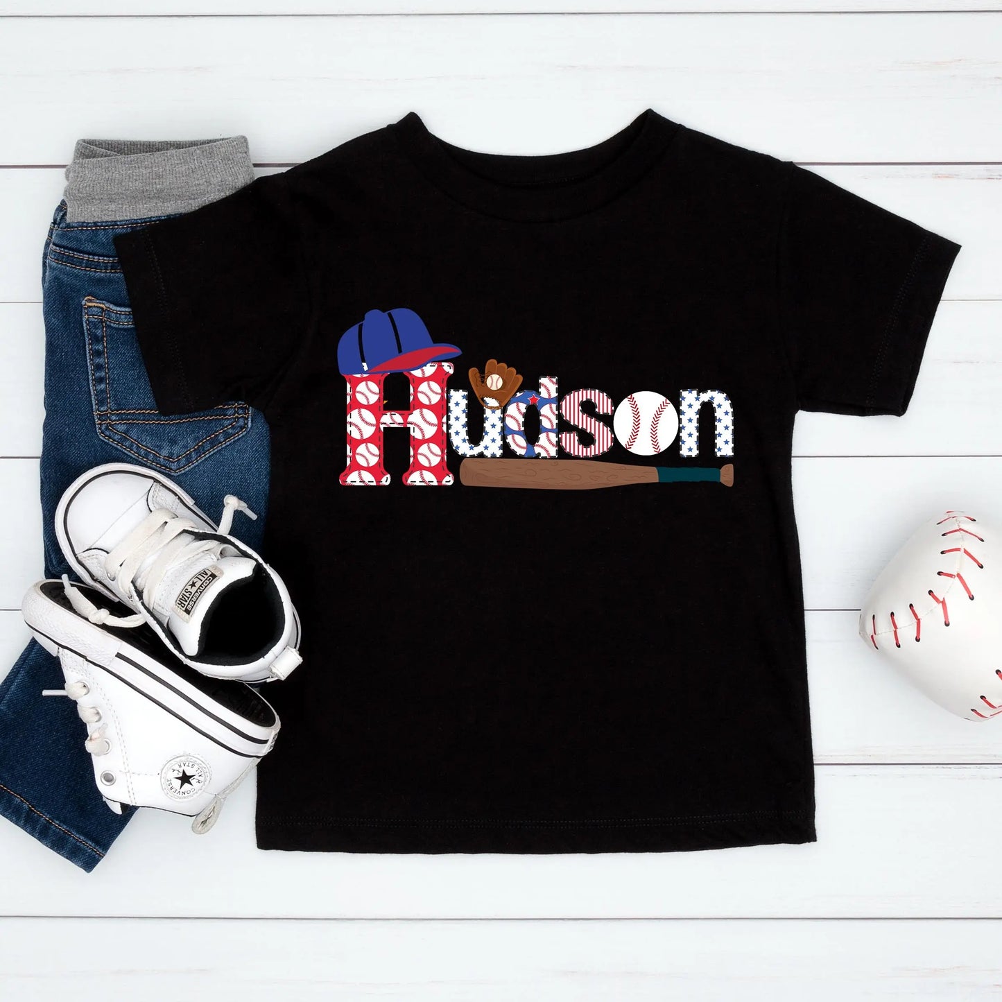 Baseball Personalized Toddler T-shirt Amazing Faith Designs