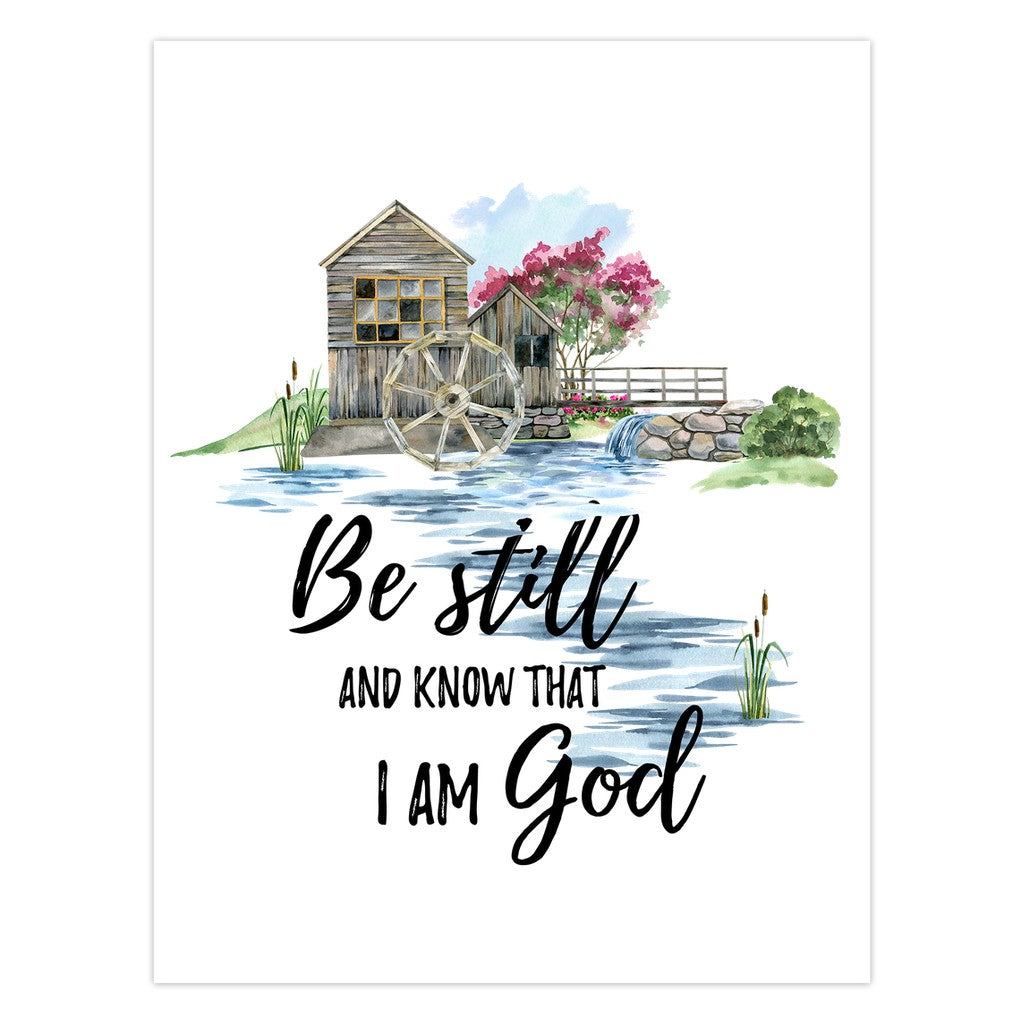 Be Still and Know Inspirational Cards Amazing Faith Designs