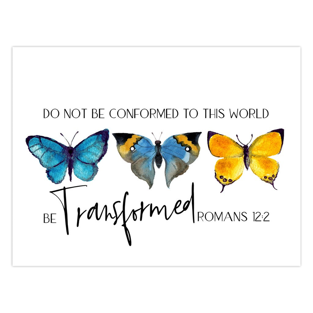 Be Transformed Butterflies Inspirational Cards Amazing Faith Designs