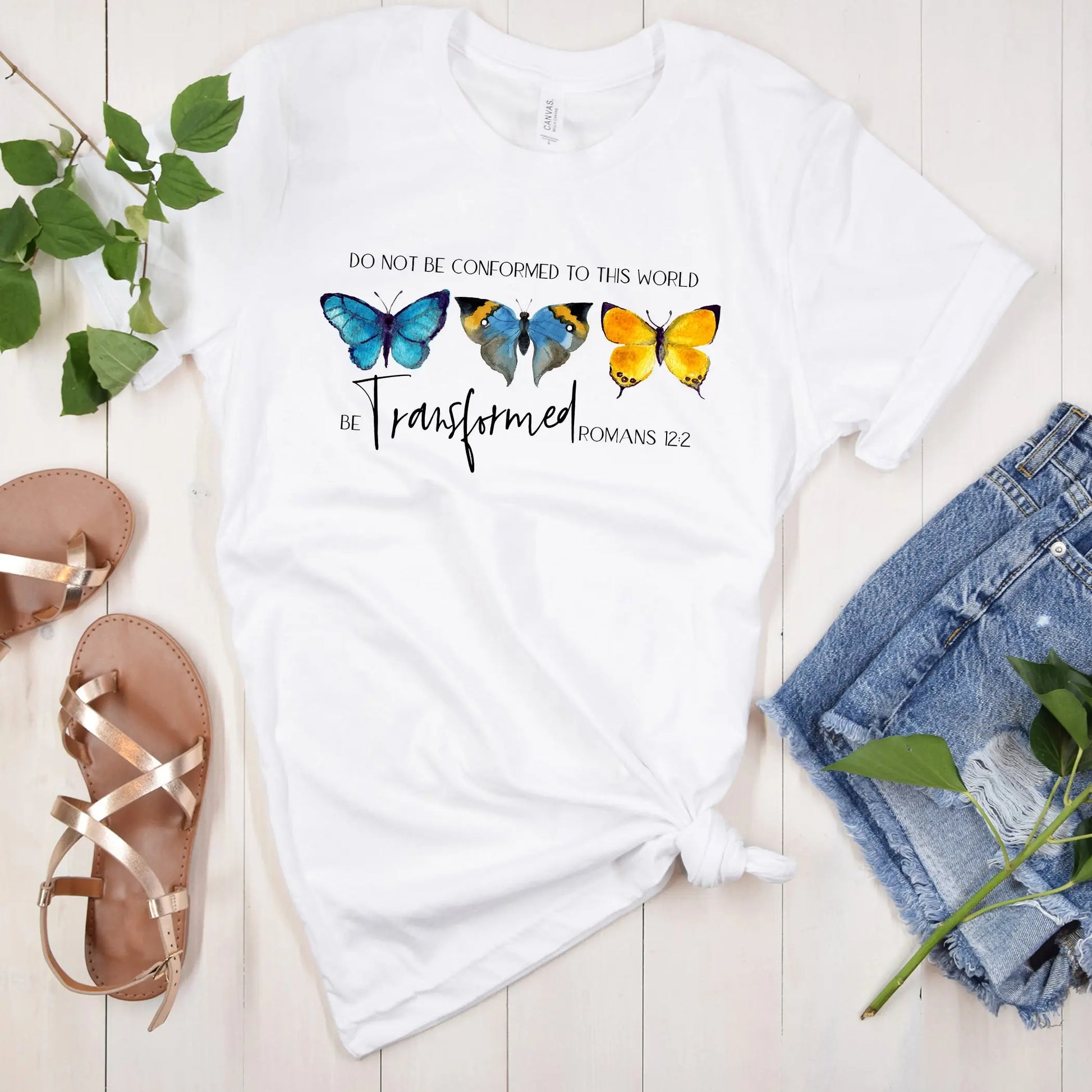 Be Transformed Christian Faith Tee, Scripture Tshirt, Christian Clothing, Cute Christian shirt Printify