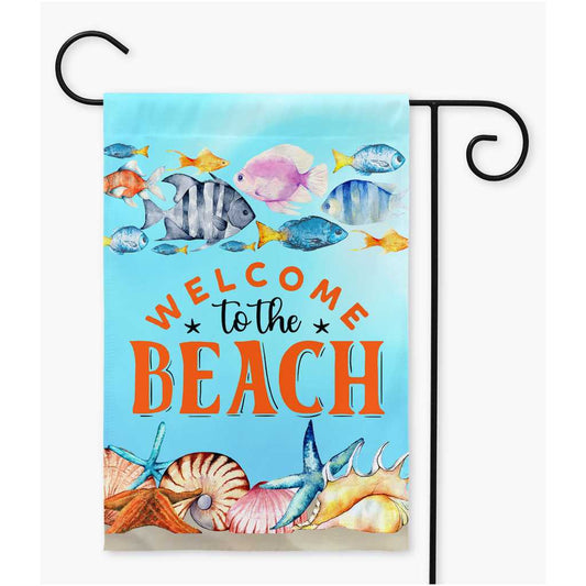 Beach House Garden Flag Amazing Faith Designs
