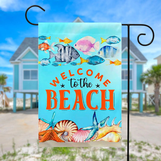 Beach House Garden Flag Amazing Faith Designs