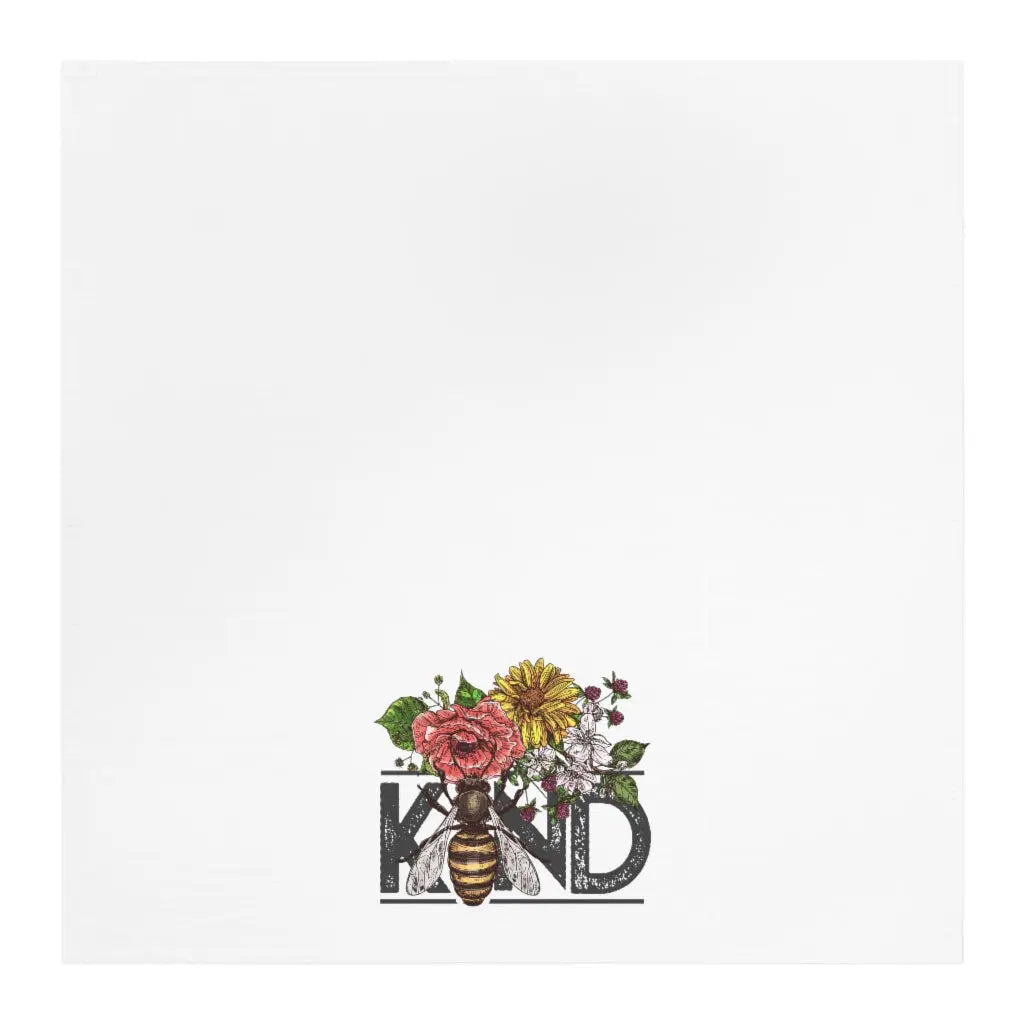 Bee Kind Tea Towel, Be Nice Kitchen Towel, Dish Towel, Kindness Towel, Bumble Bee Towel Printify