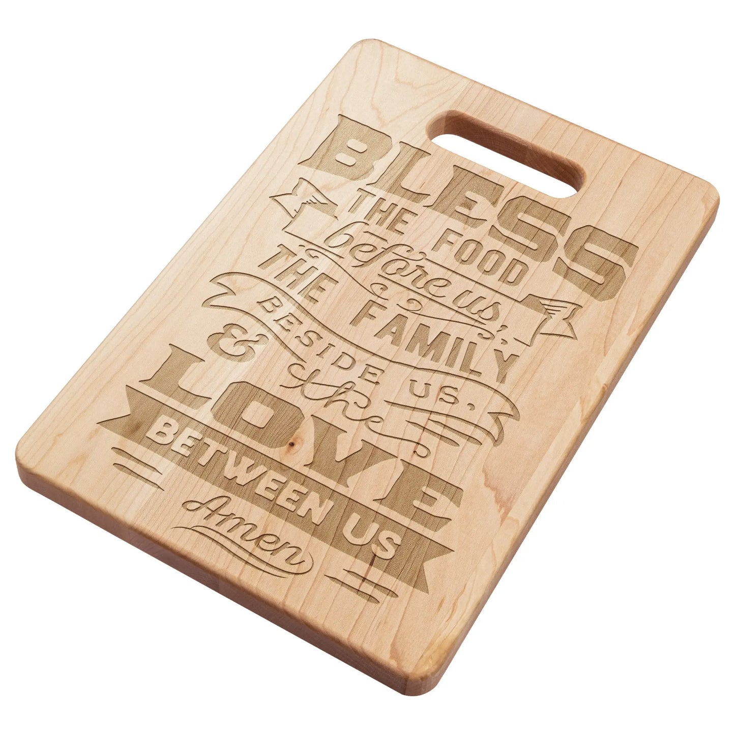 Bless the Food Before Us Maple Cutting Board teelaunch