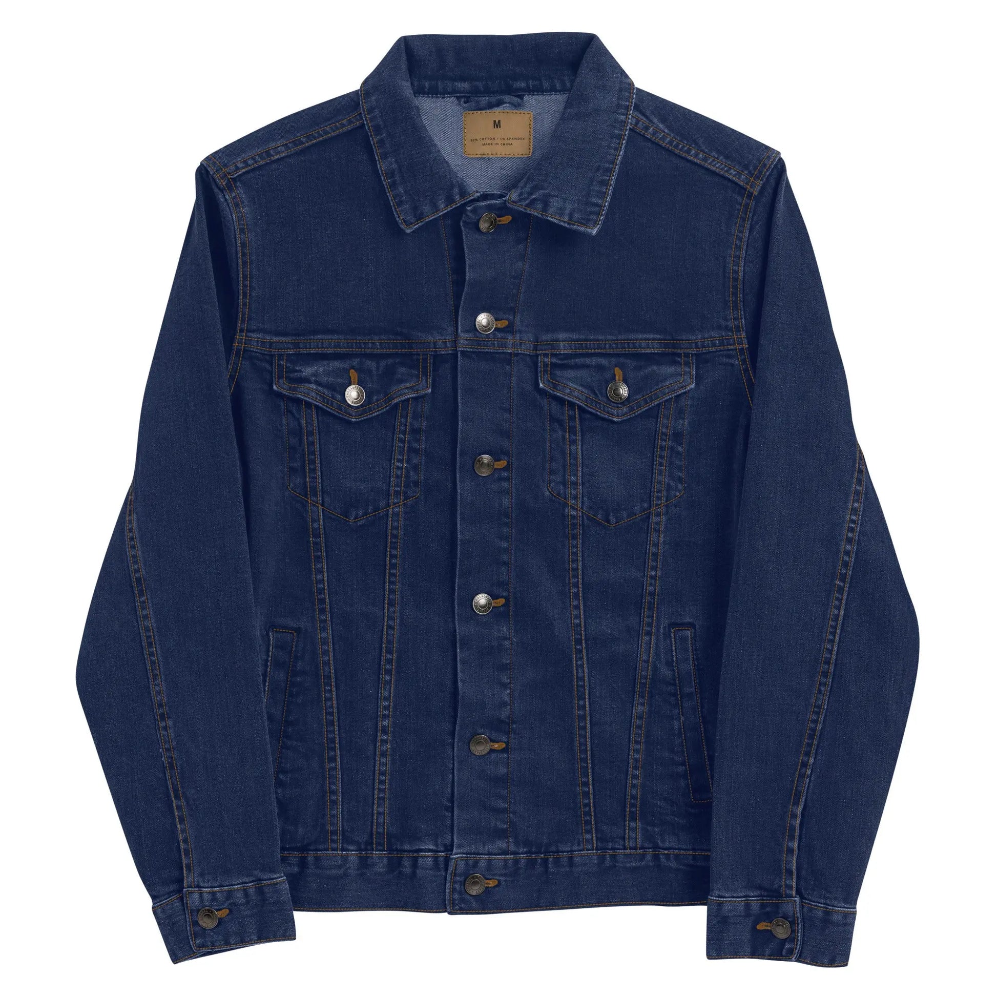 Blessed Fall Leaves Embroidered Denim Jacket Amazing Faith Designs