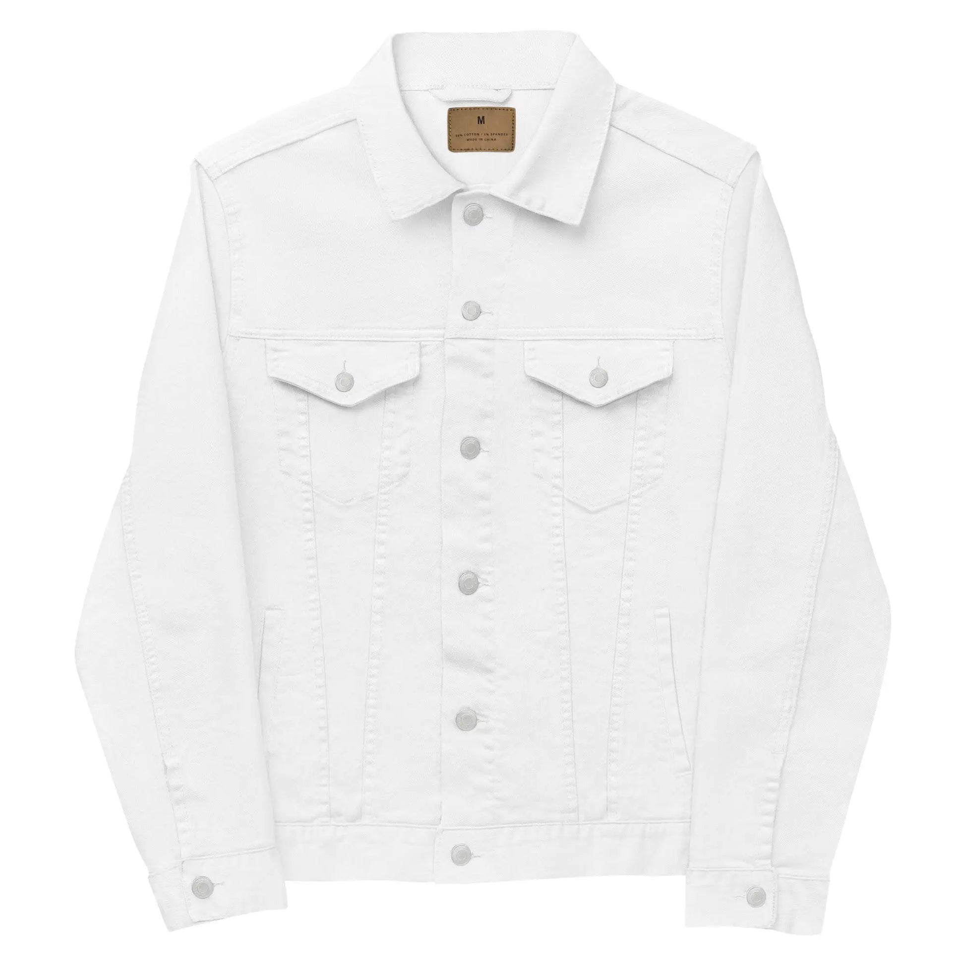 Blessed Fall Leaves Embroidered Denim Jacket Amazing Faith Designs