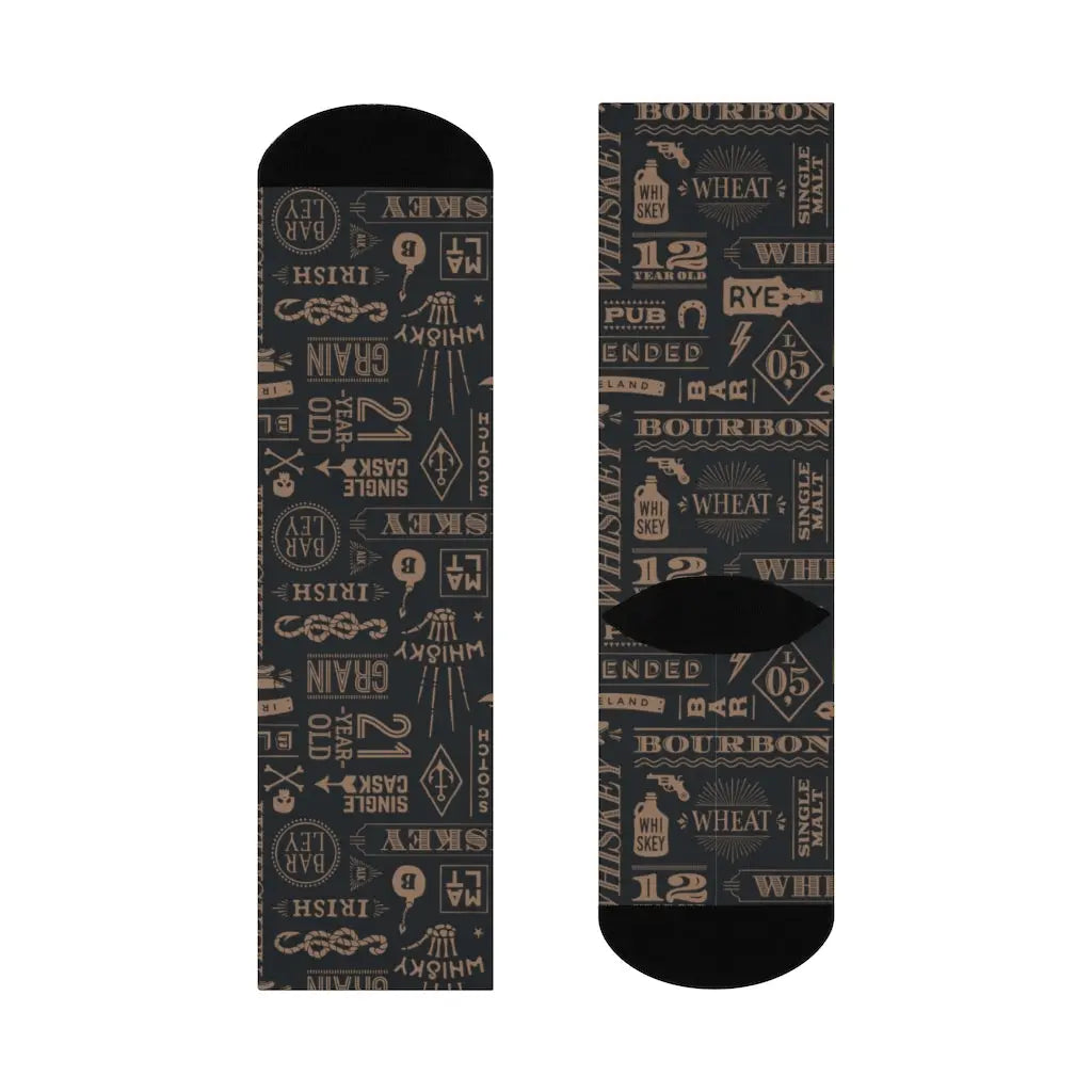 Bourbon Scotch Whiskey Men's Socks Printify