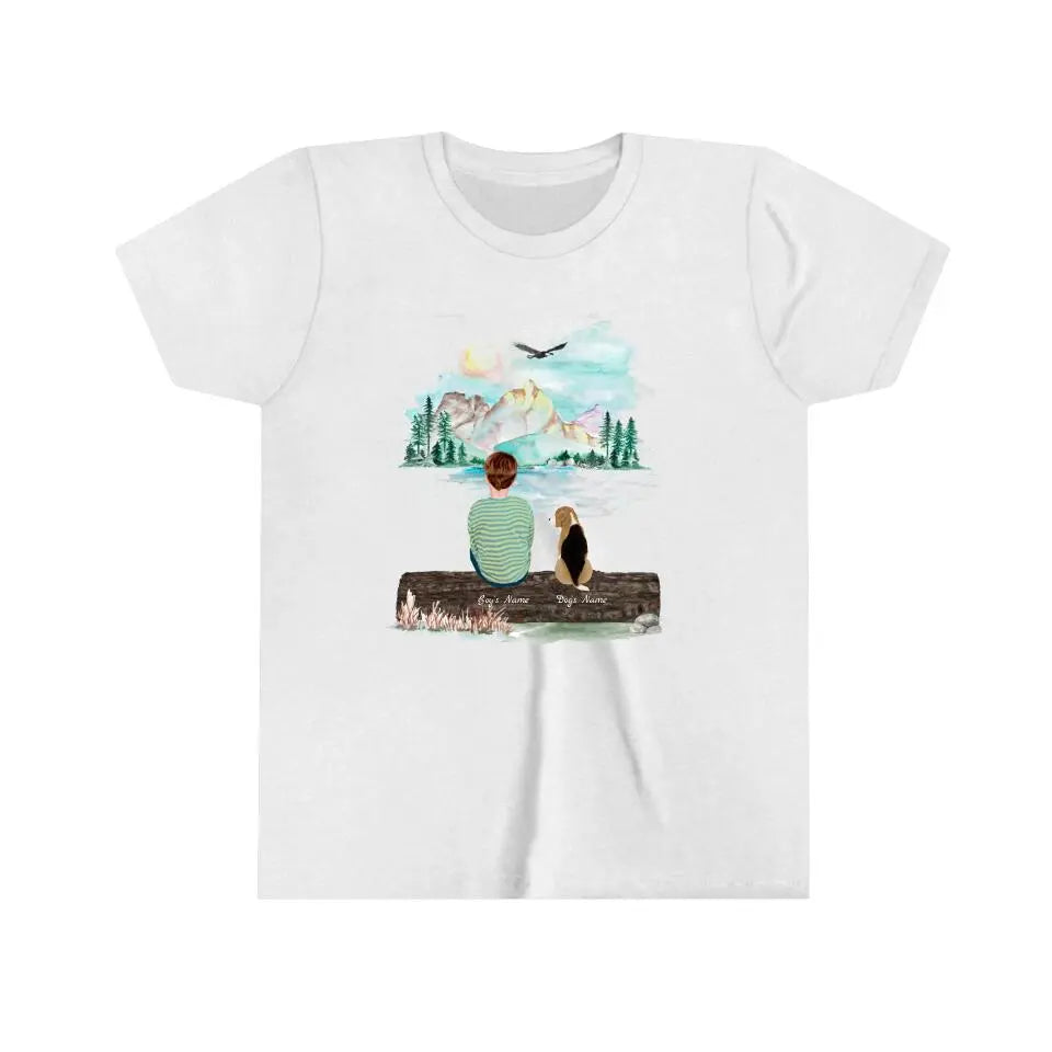 Boy and His Dog Tshirt - Personalized Printify