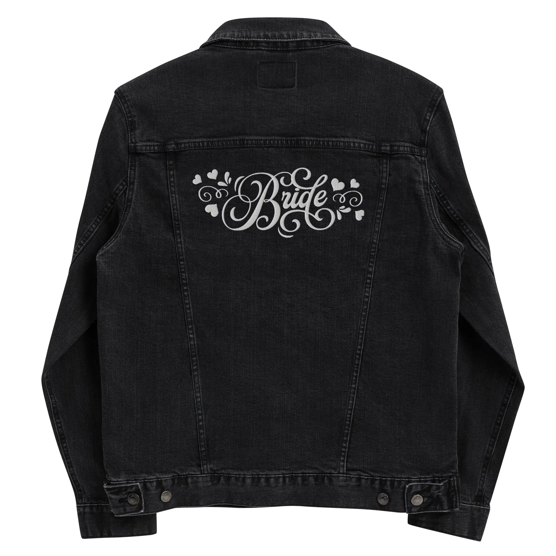 Bride Embroidered Denim Jacket Amazing Faith Designs