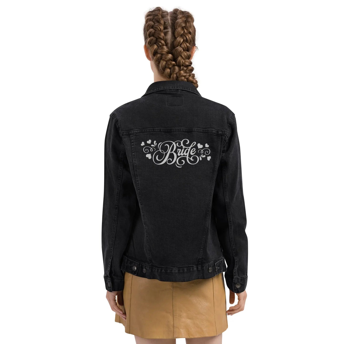 Bride Embroidered Denim Jacket Amazing Faith Designs