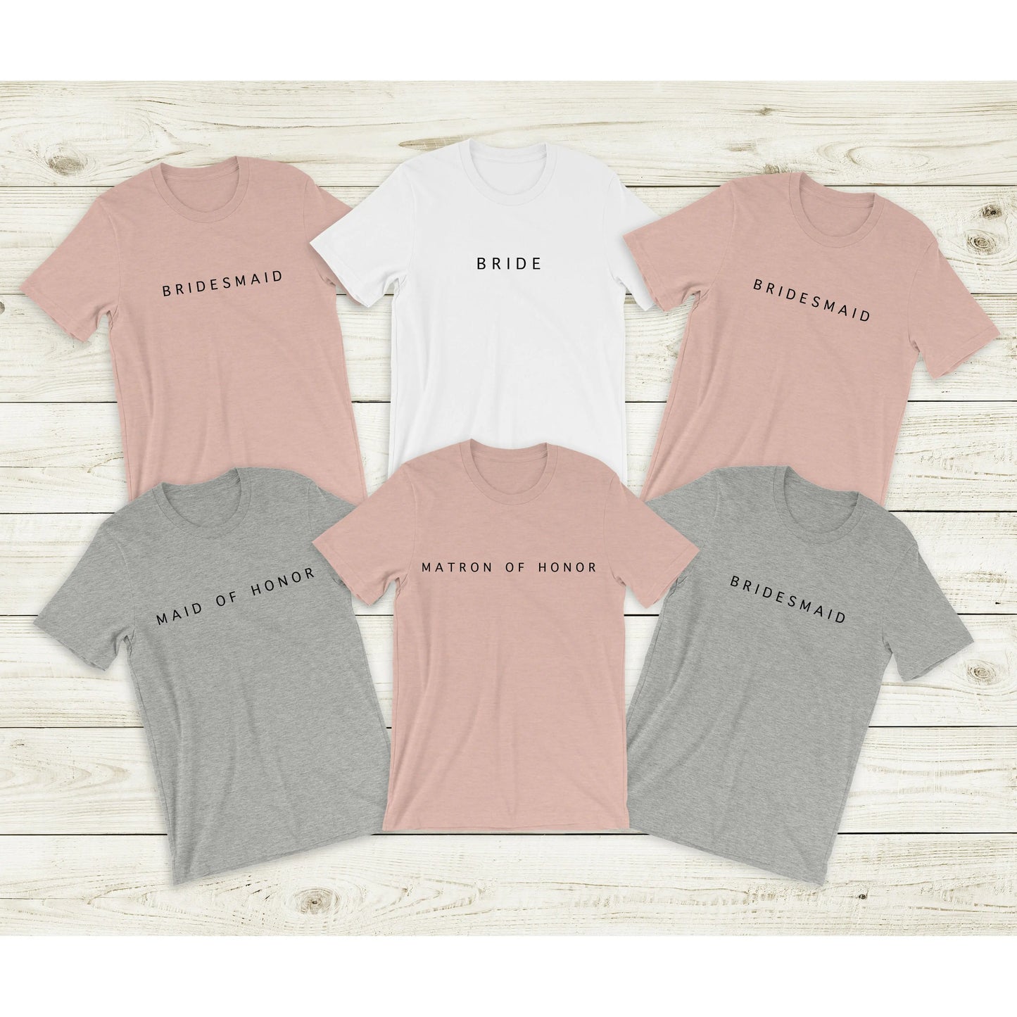 Bride Simple Text Tshirt | Bridesmaid Getting Ready Outfit, Bridesmaid Shirts, Bridesmaid Gift, Bridal Party Shirt Printify