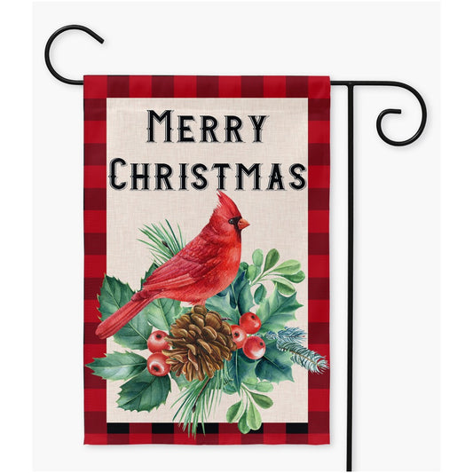 Cardinal Christmas Garden Flag Amazing Faith Designs