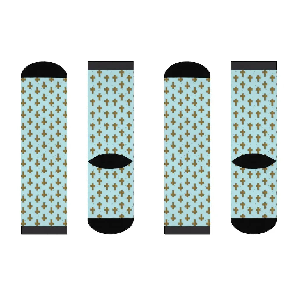 Christian Socks Jesus Cross | Christian Dad Gift, Cute Men's Socks, Religious Socks Printify