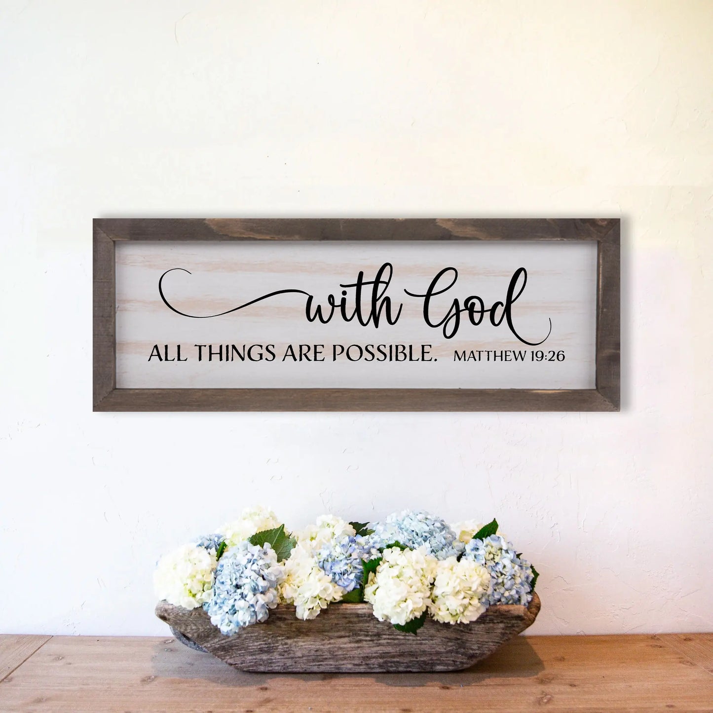 Copy of As for Me and My House We Will Serve the Lord Rustic Whitewash Wood Frame Scripture Sign | 5.5" x 15" Small Farmhouse Decor amazingfaithdesigns