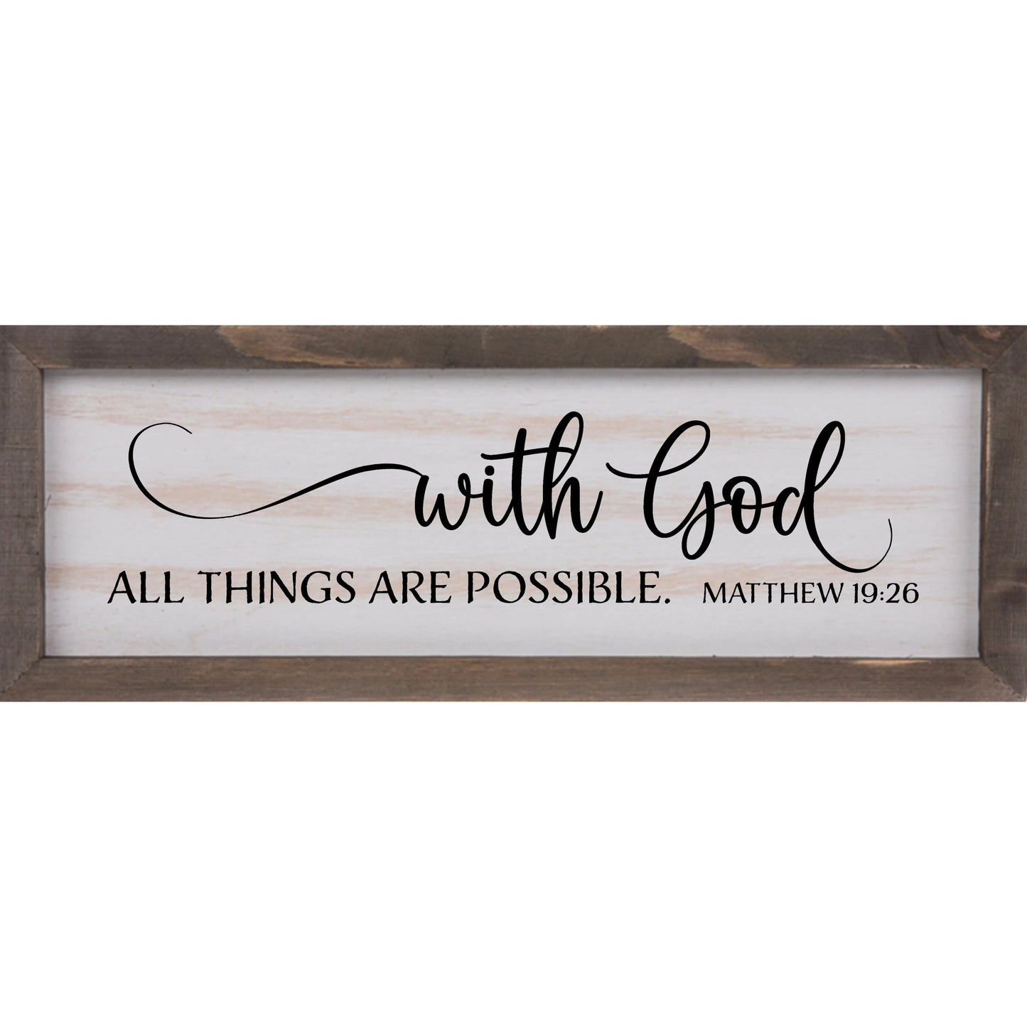 Copy of As for Me and My House We Will Serve the Lord Rustic Whitewash Wood Frame Scripture Sign | 5.5" x 15" Small Farmhouse Decor amazingfaithdesigns