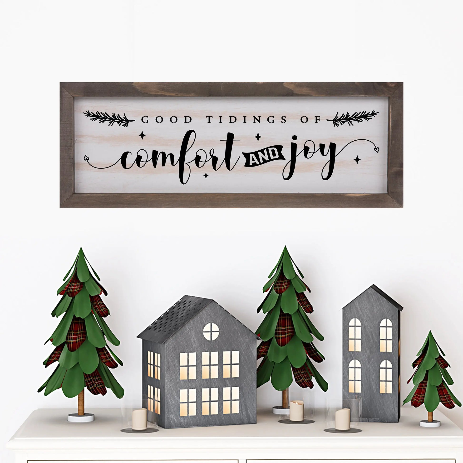 Copy of For Unto Us a Child is Born Rustic Whitewashed Wood Frame Sign | 5.5" x 15" Farmhouse Decor | Christmas Wood Decor | Isaiah 9:6 amazingfaithdesigns