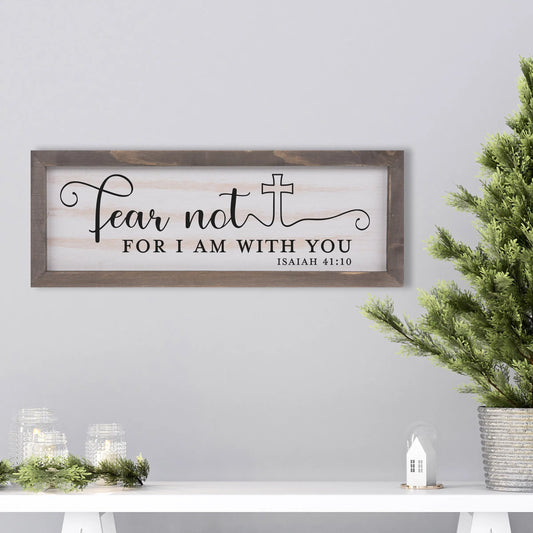 Copy of For Unto Us a Child is Born Rustic Whitewashed Wood Frame Sign | 5.5" x 15" Farmhouse Decor | Christmas Wood Decor | Isaiah 9:6 amazingfaithdesigns