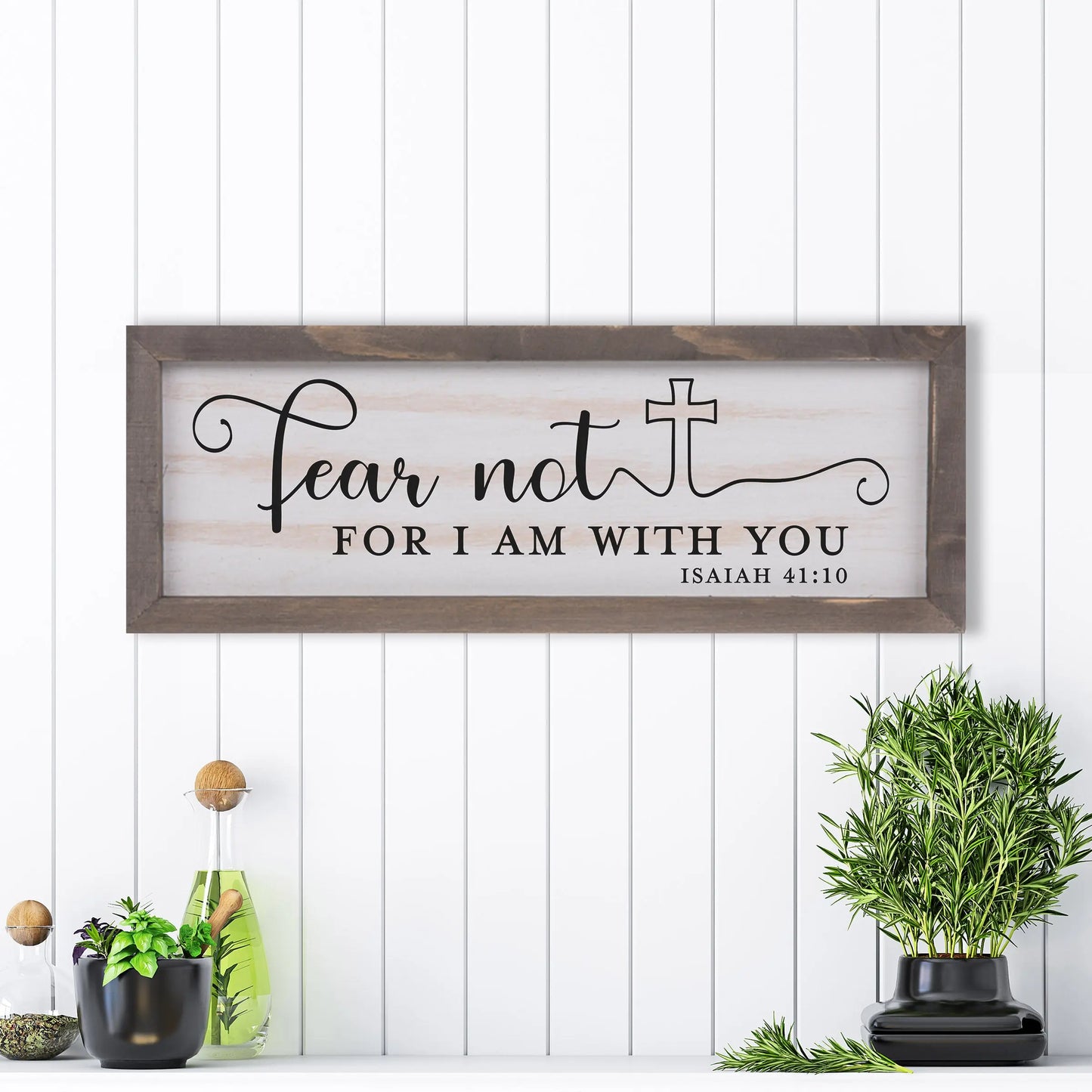 Copy of For Unto Us a Child is Born Rustic Whitewashed Wood Frame Sign | 5.5" x 15" Farmhouse Decor | Christmas Wood Decor | Isaiah 9:6 amazingfaithdesigns