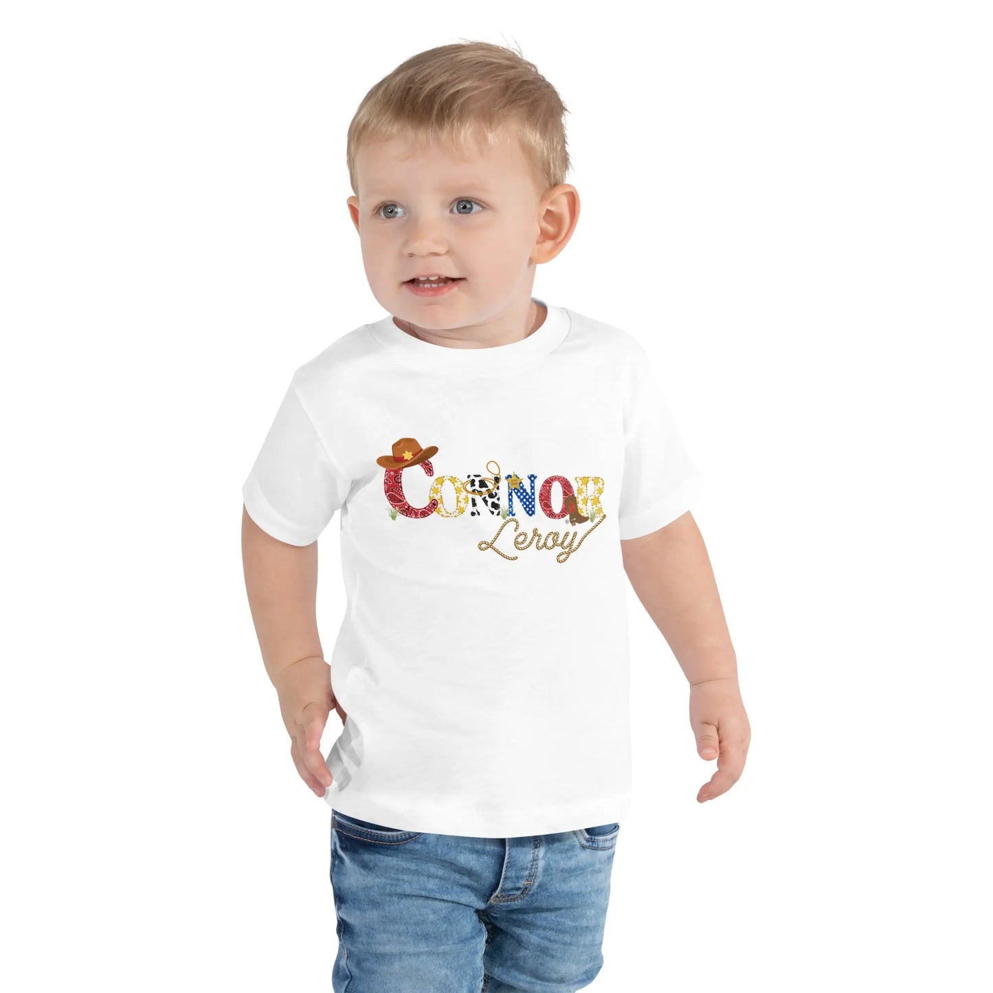 Cowboy Personalized Toddler T-shirt Amazing Faith Designs