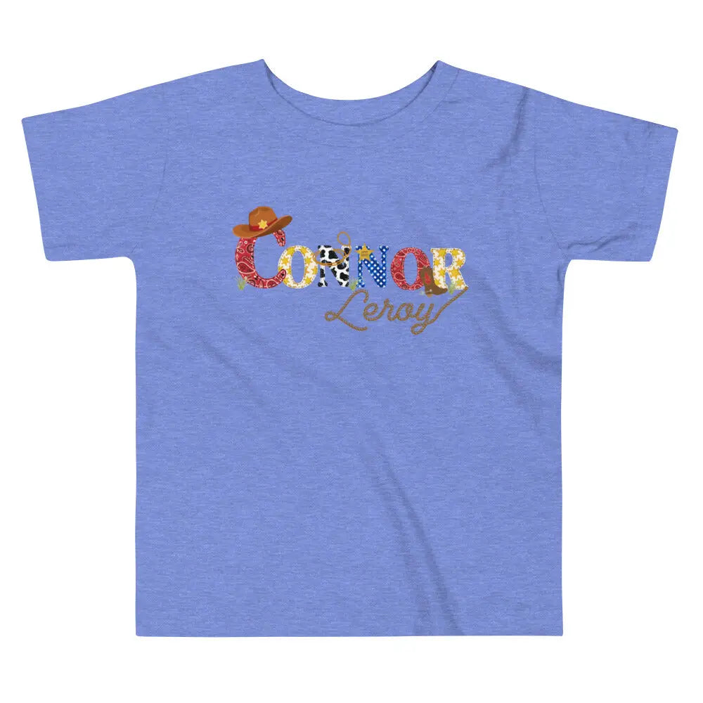 Cowboy Personalized Toddler T-shirt Amazing Faith Designs