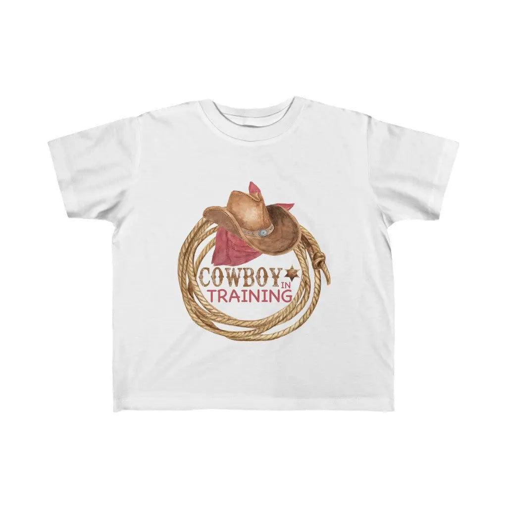 Cowboy in Training Toddler Short Sleeve Tee 2T 3T 4T 5T, 2nd Birthday, 3rd Birthday, 4th Birthday, 5th Birthday Shirt Printify