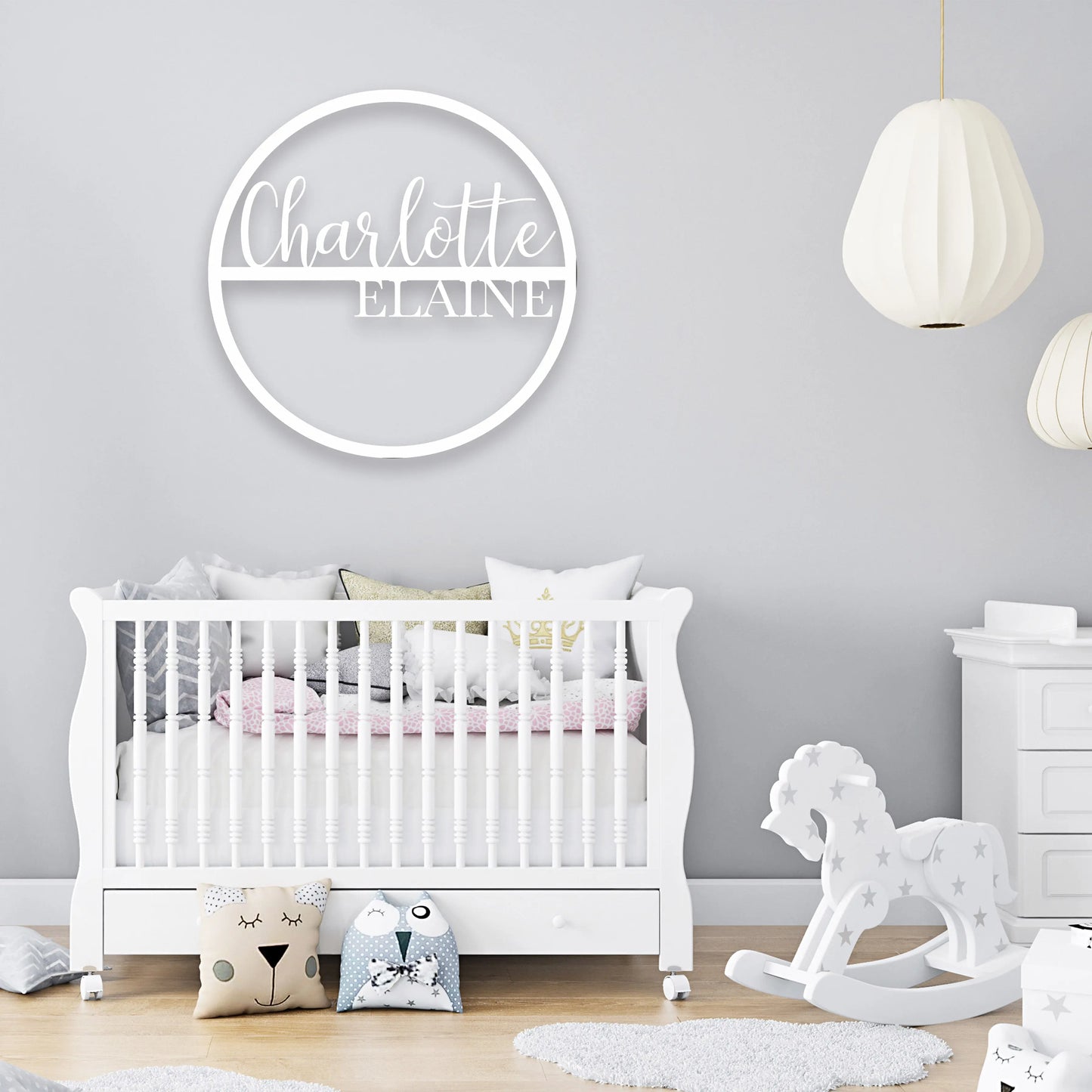 Custom Baby Name Sign, Nursery Name Sign, Nursery Room Sign, Kids Room Sign, Babies Room Name Sign, Custom Name Sign teelaunch