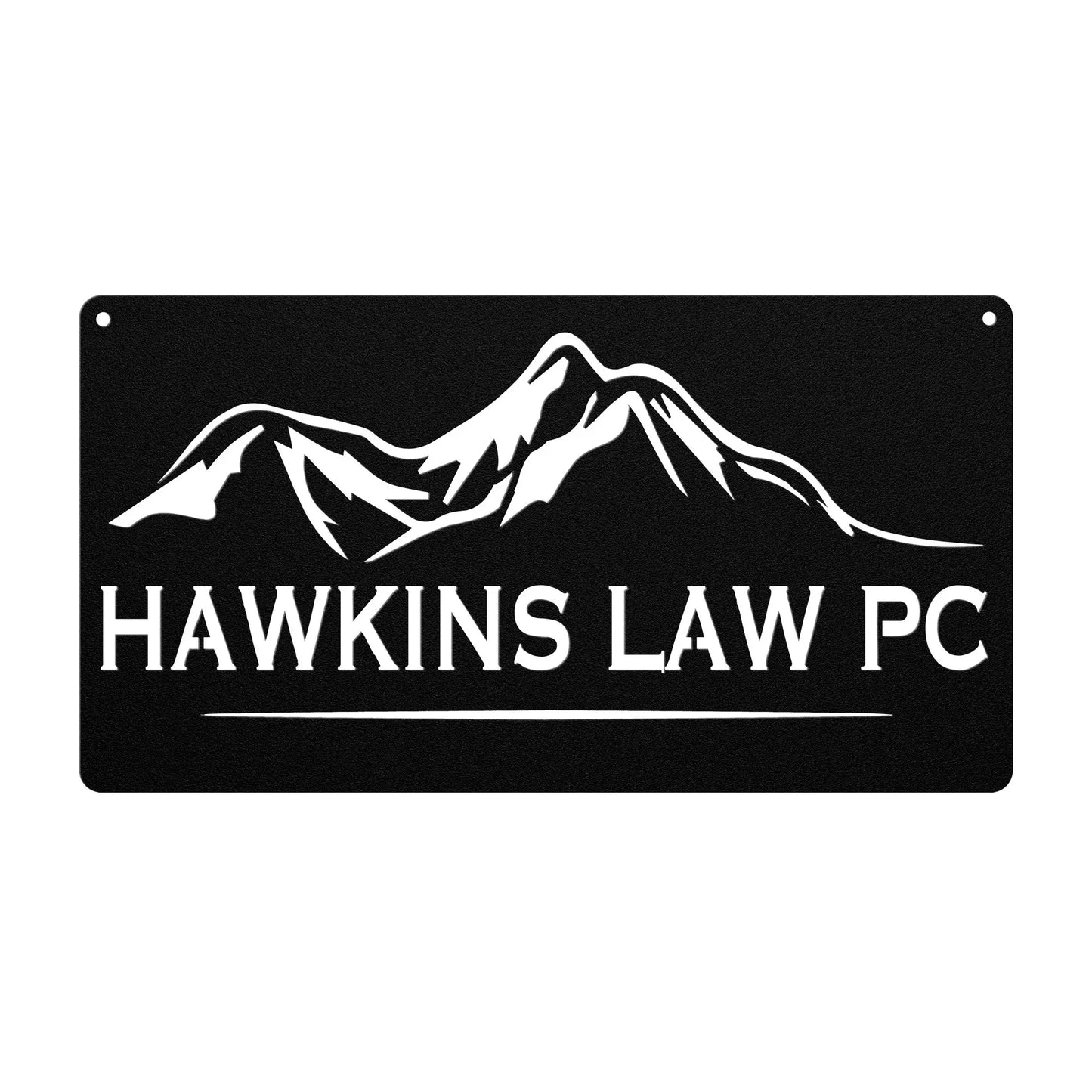 Custom Office Sign - Rectangle, Mountains teelaunch