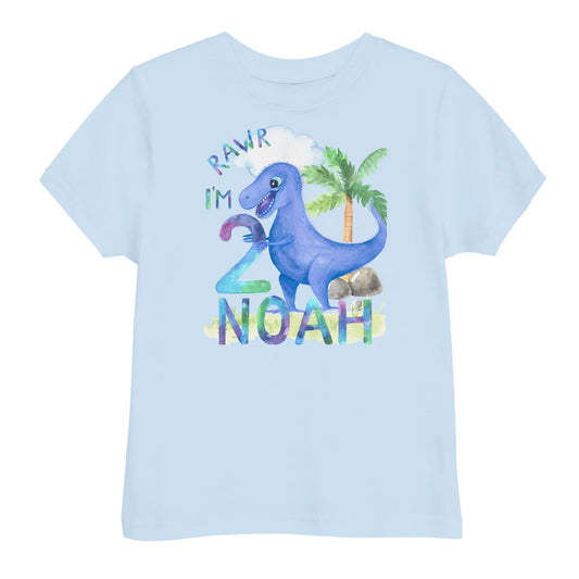 Dinosaur Birthday Shirt, 2nd Birthday Shirt Amazing Faith Designs