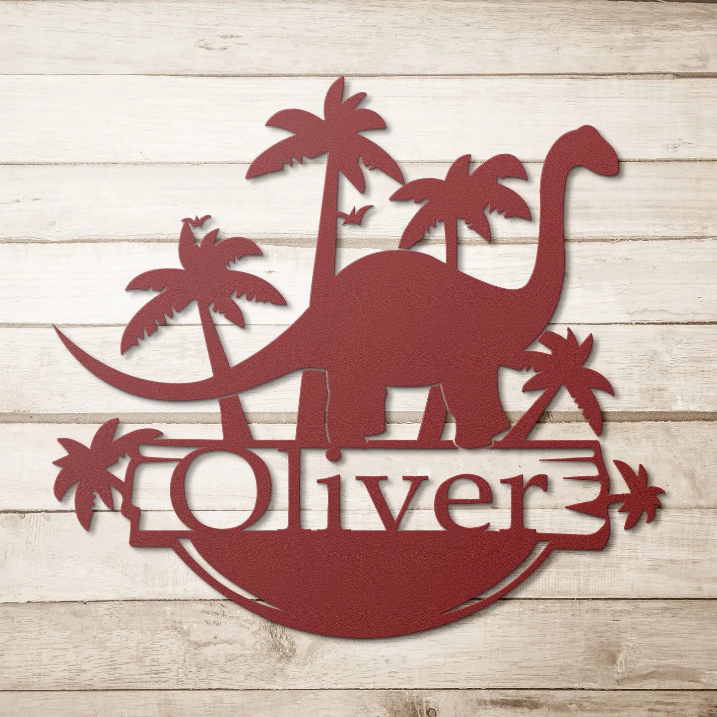Dinosaur Personalized Metal Sign, Bedroom Wall Art, Nursery Wall Art teelaunch