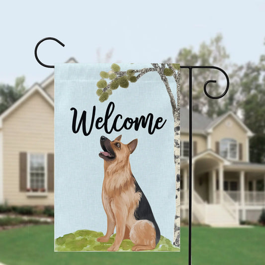 Dog Breed Garden Flag, Choose from 24 dogs Amazing Faith Designs
