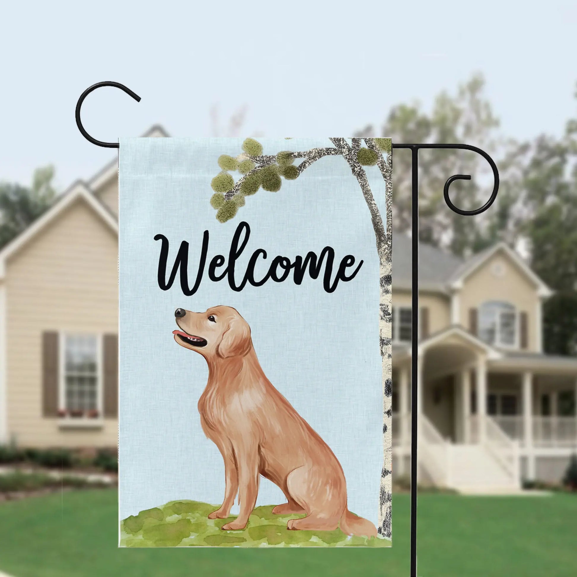 Dog Breed Garden Flag, Choose from 24 dogs Amazing Faith Designs