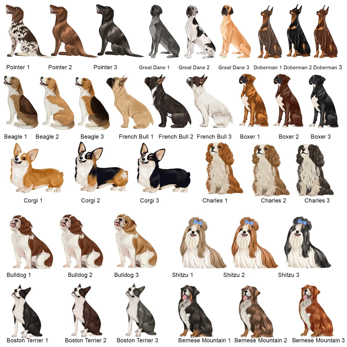 Dog Breed Garden Flag, Choose from 24 dogs Amazing Faith Designs