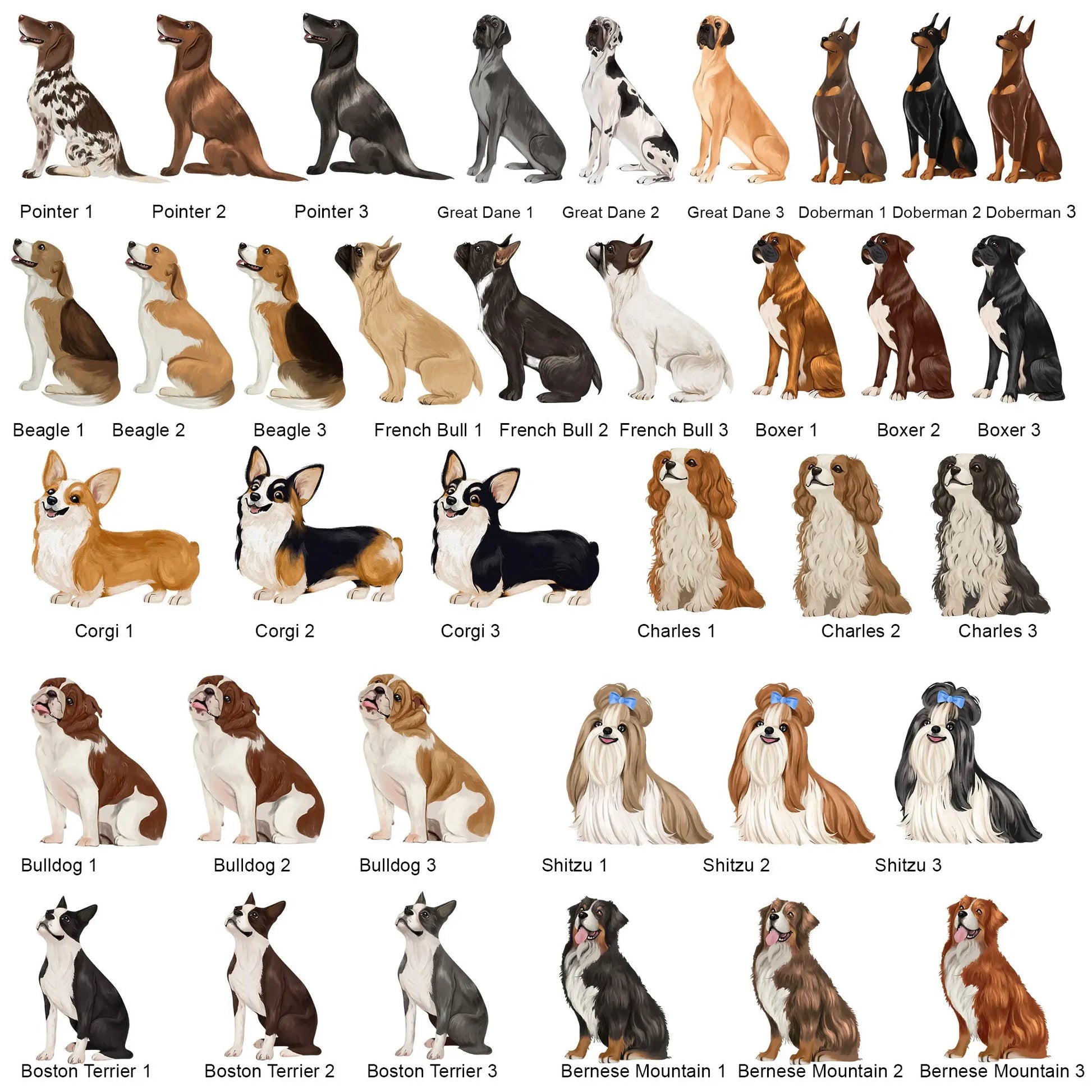 Dog Breed Garden Flag, Choose from 24 dogs Amazing Faith Designs
