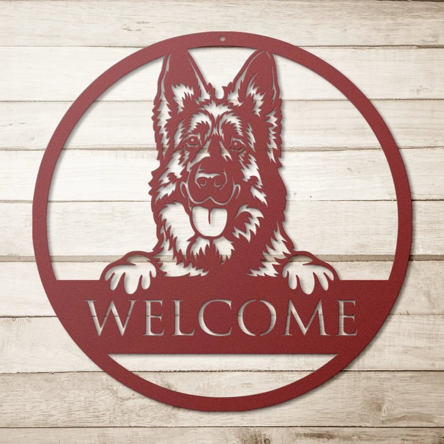 Dog Metal Name Sign, Custom Dog breed Metal Art, Dog Address Sign Personalized Welcome Sign teelaunch
