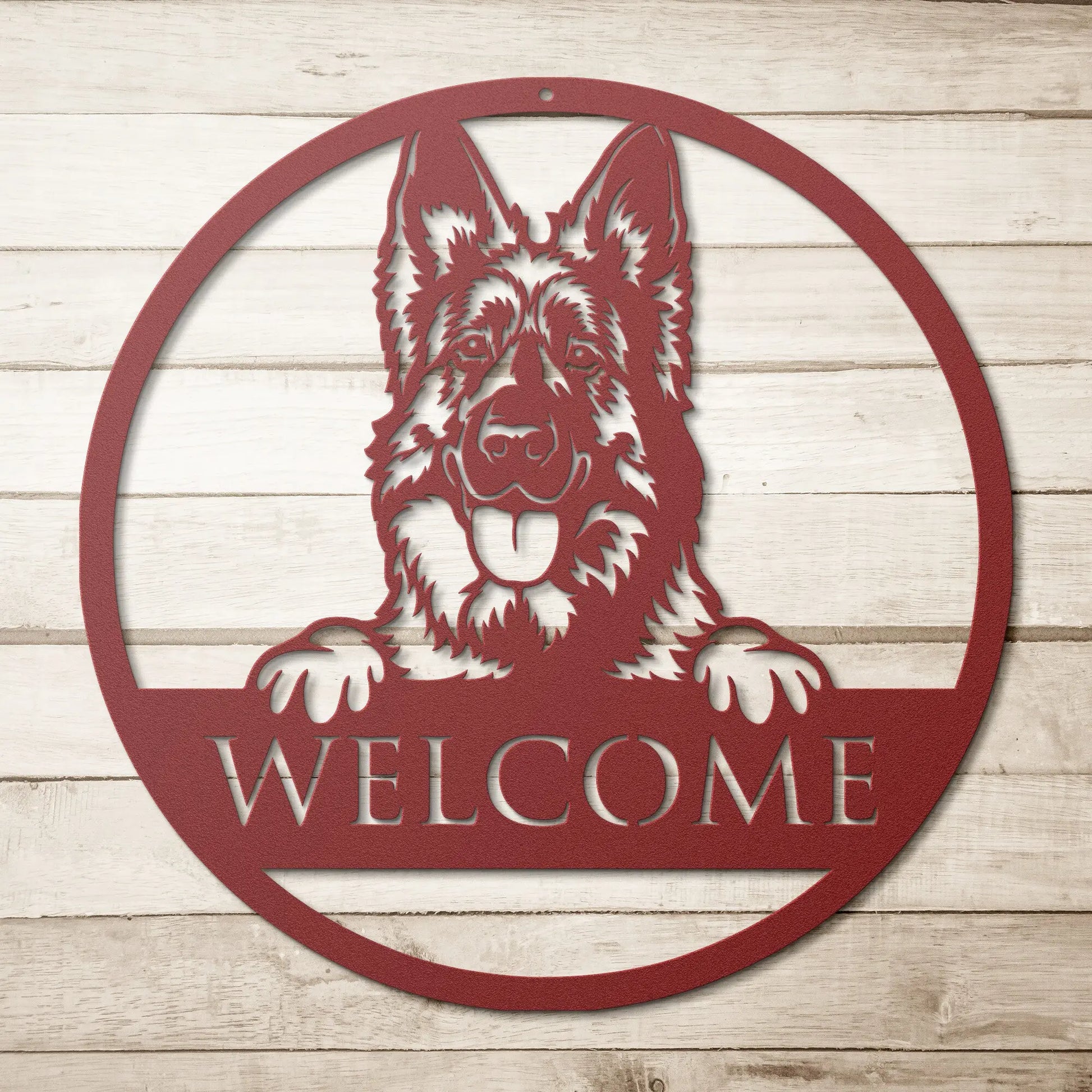 Dog Metal Name Sign, Custom Dog breed Metal Art, Dog Address Sign Personalized Welcome Sign teelaunch