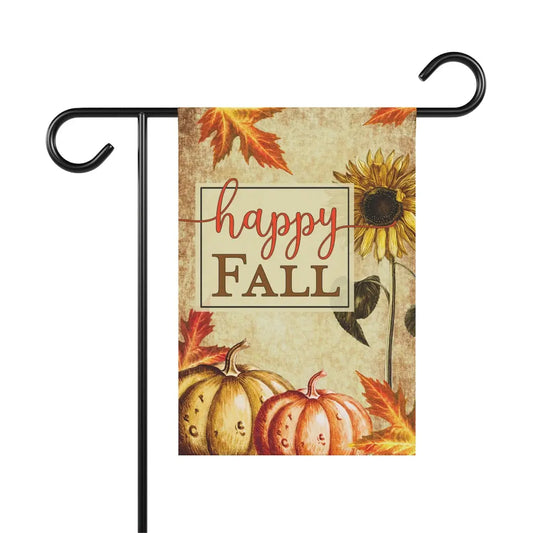 Fall Garden Flag, Pumpkin Flag, Welcome Fall, Welcome Yard Flag, Housewarming Gift, Pumpkin Patch Sign, Outdoor Decor, Farmhouse Decor Printify