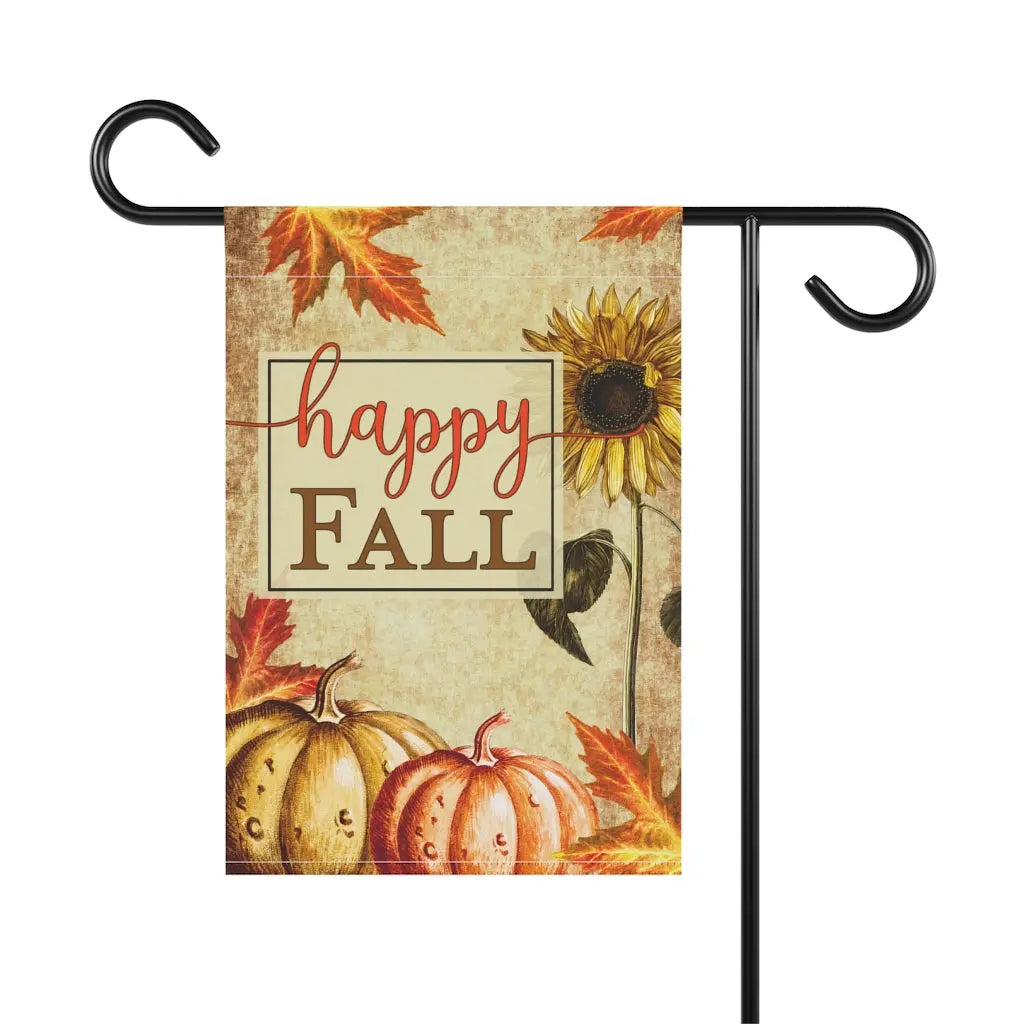 Fall Garden Flag, Pumpkin Flag, Welcome Fall, Welcome Yard Flag, Housewarming Gift, Pumpkin Patch Sign, Outdoor Decor, Farmhouse Decor Printify