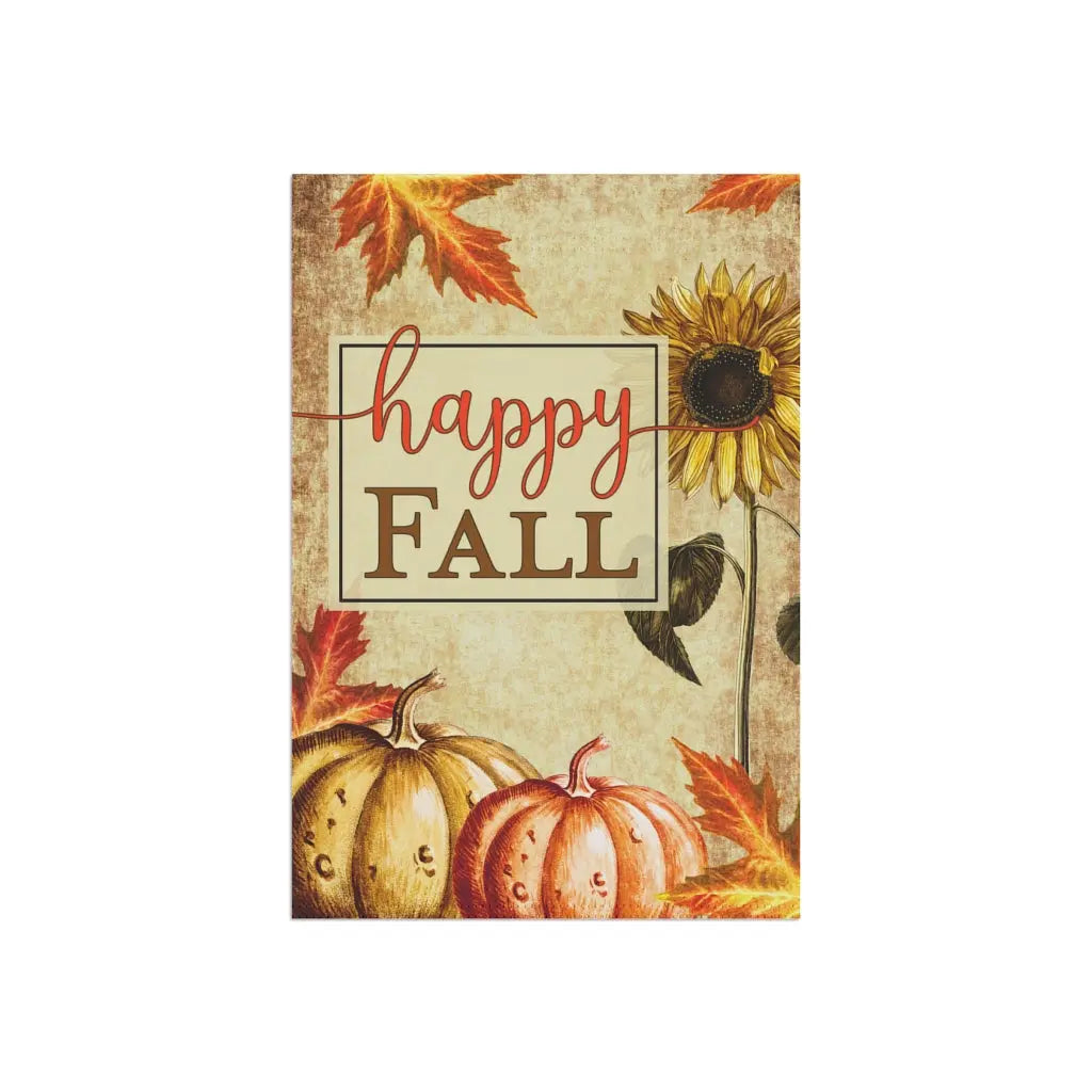 Fall Garden Flag, Pumpkin Flag, Welcome Fall, Welcome Yard Flag, Housewarming Gift, Pumpkin Patch Sign, Outdoor Decor, Farmhouse Decor Printify