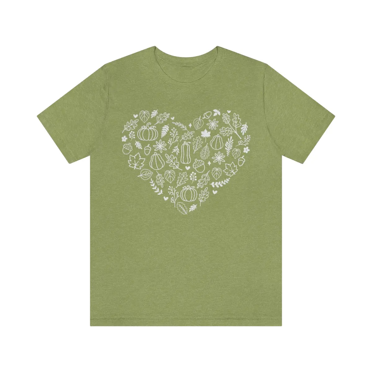 Fall Heart Pumpkin Tee Printify