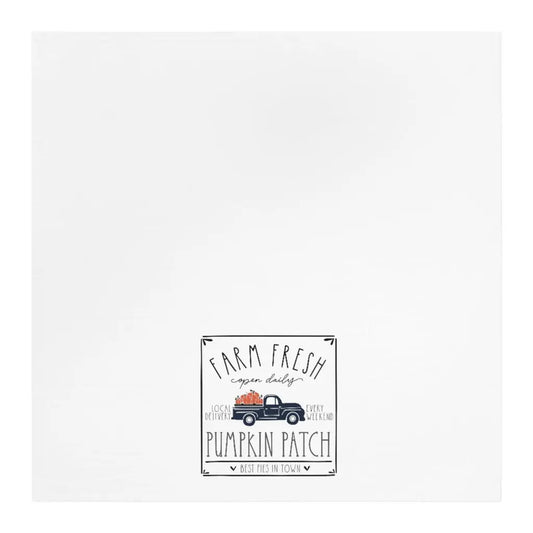 Farm Fresh Pumpkin Patch Tea Towel, Fall Kitchen Towel, Farmhouse, October, Halloween, Thanksgiving, Pumpkin Dish Towel, Cute Autumn Kitchen Towel Printify