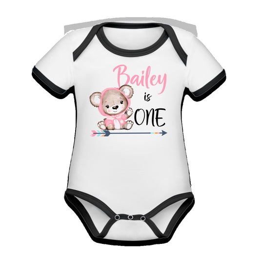 First Birthday,Teddy Bear Theme, Birthday Shirt, 1st Birthday, Personalized Birthday Shirt, Girl Birthday, Birthday Onesie®, Best Seller baby SPOD