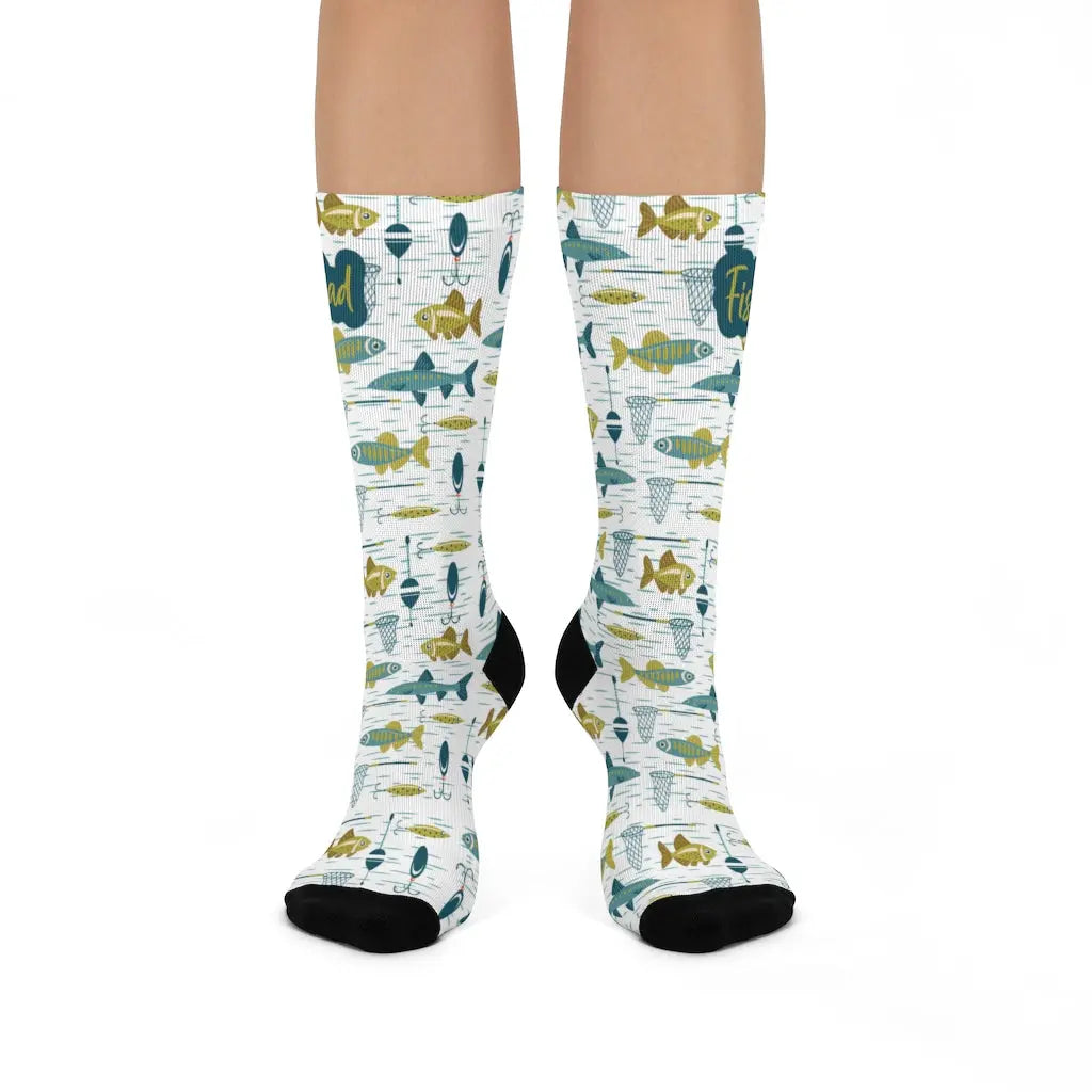 Fishing Dad Men's Socks Printify